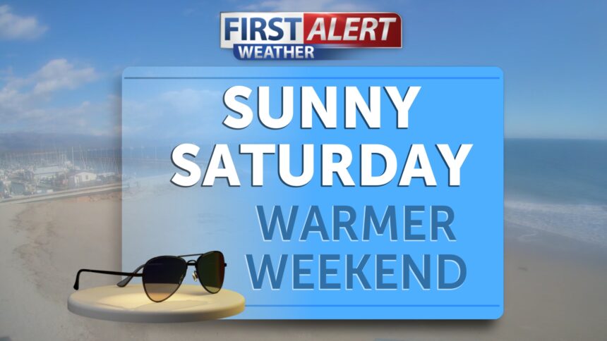 Sunny Saturday, slight warming Sunny Saturday, slight warming