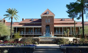 The Old Main building in the campus of University of Arizona in downtown Tucson