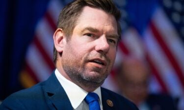 Rep. Eric Swalwell speaks during the House Democrats hearing marking the five year anniversary of the attack on the US Capitol.